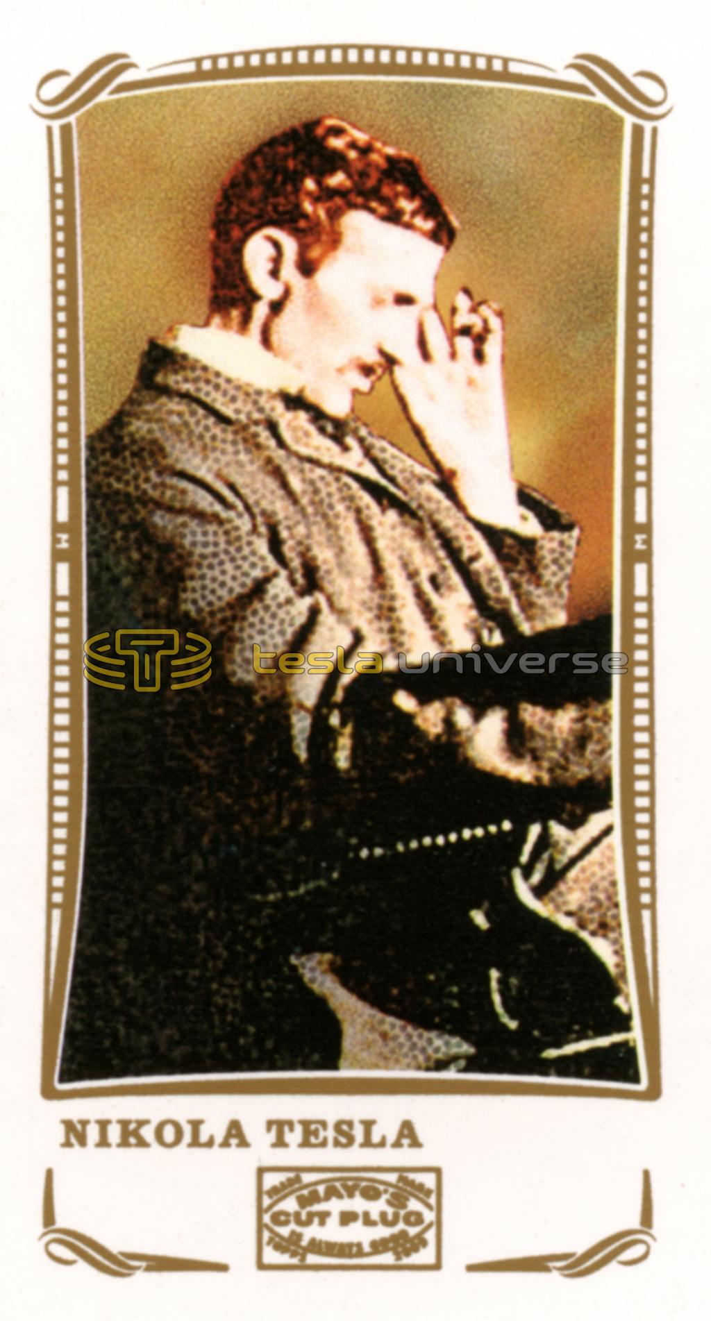 Topps World's Fair card featuring Nikola Tesla