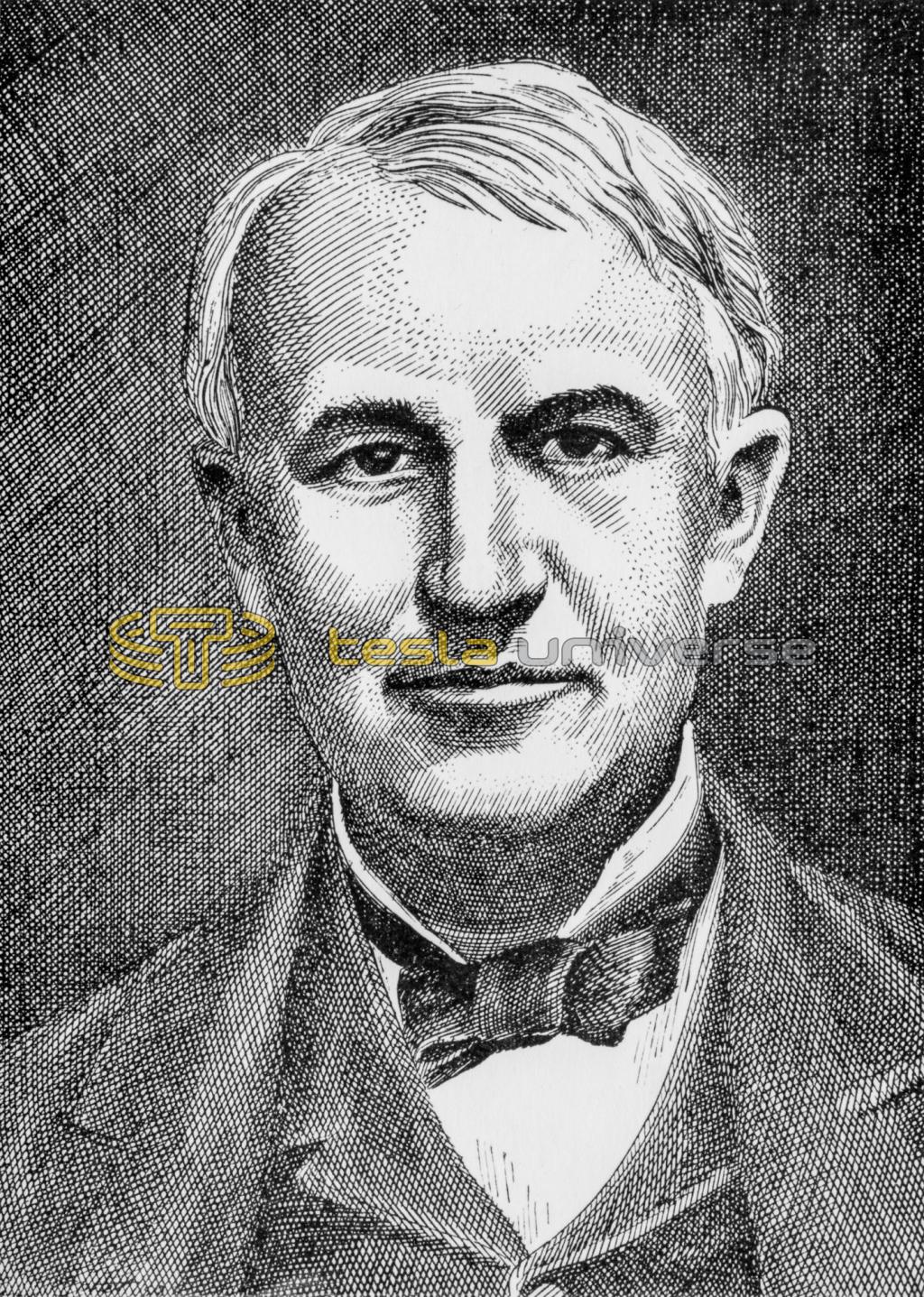 Sketch of Thomas Alva Edison.