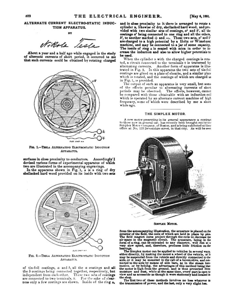 Preview of Alternate Current Electro-Static Induction Apparatus article
