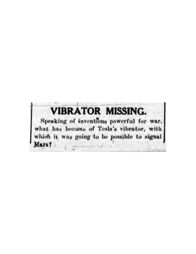 Preview of Vibrator Missing article