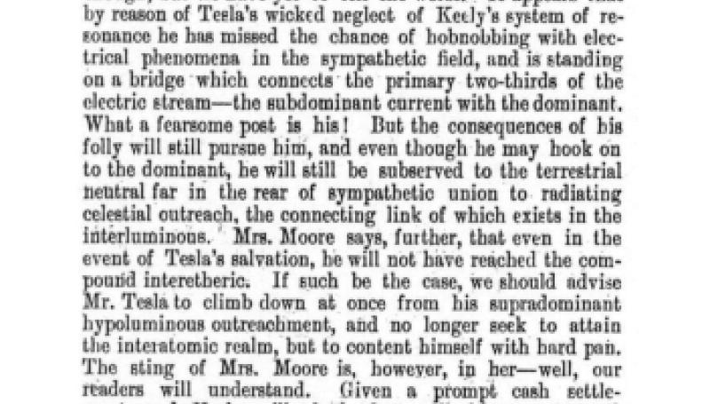 Preview of Critical Condition of Tesla - The Sting of Mrs. Moore article