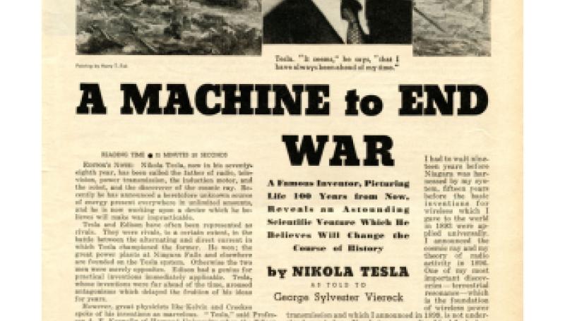Preview of A Machine to End War * article