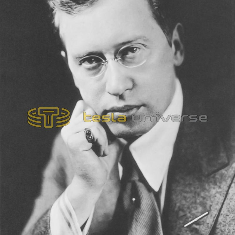 German poet and writer George Sylvester Viereck, friend of Tesla