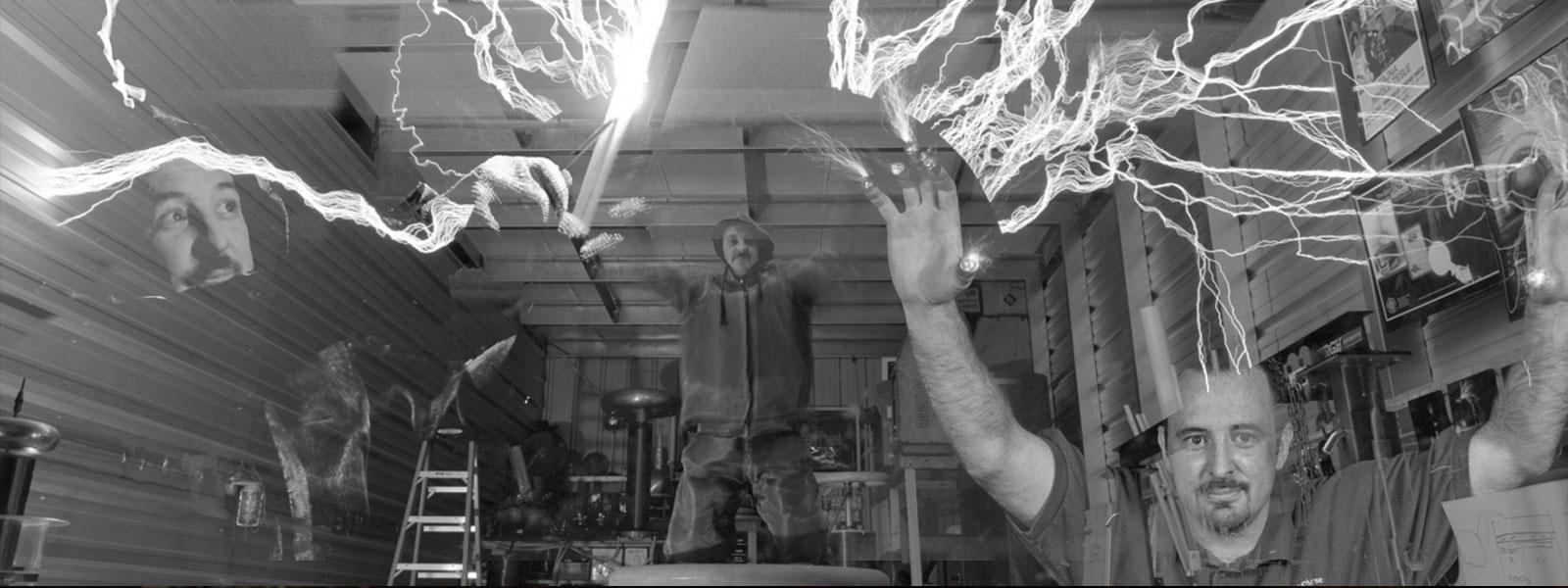 Cameron Prince performing in one of our Faraday suits