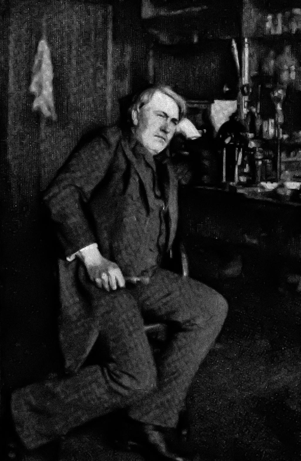 Thomas A. Edison in his Laboratory at Orange, N. J.