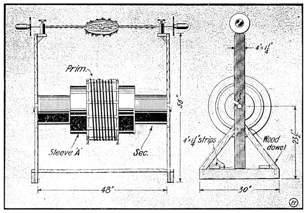 1 K.W. Tesla Coil Diagram