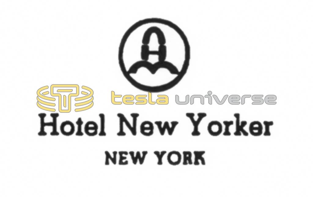 The Hotel New Yorker letterhead from the time when Tesla lived there