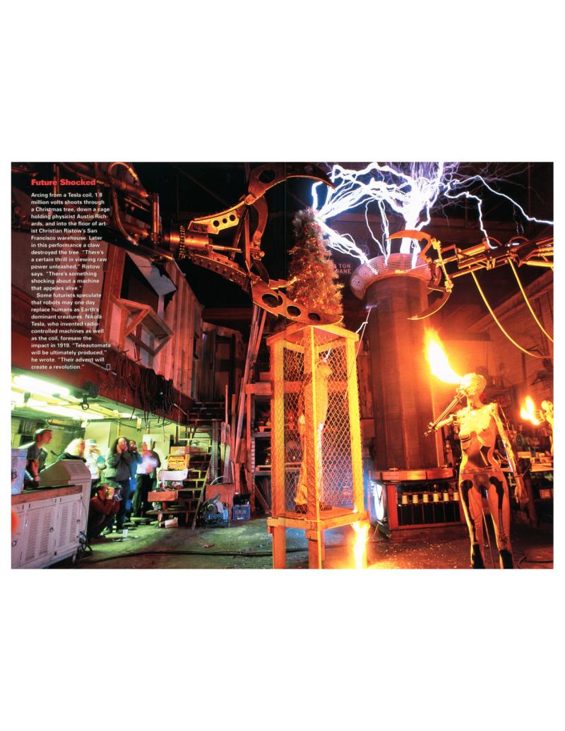 Preview of Greg Leyh's Tesla Coil Featured in National Geographic's "Future Shocked" article