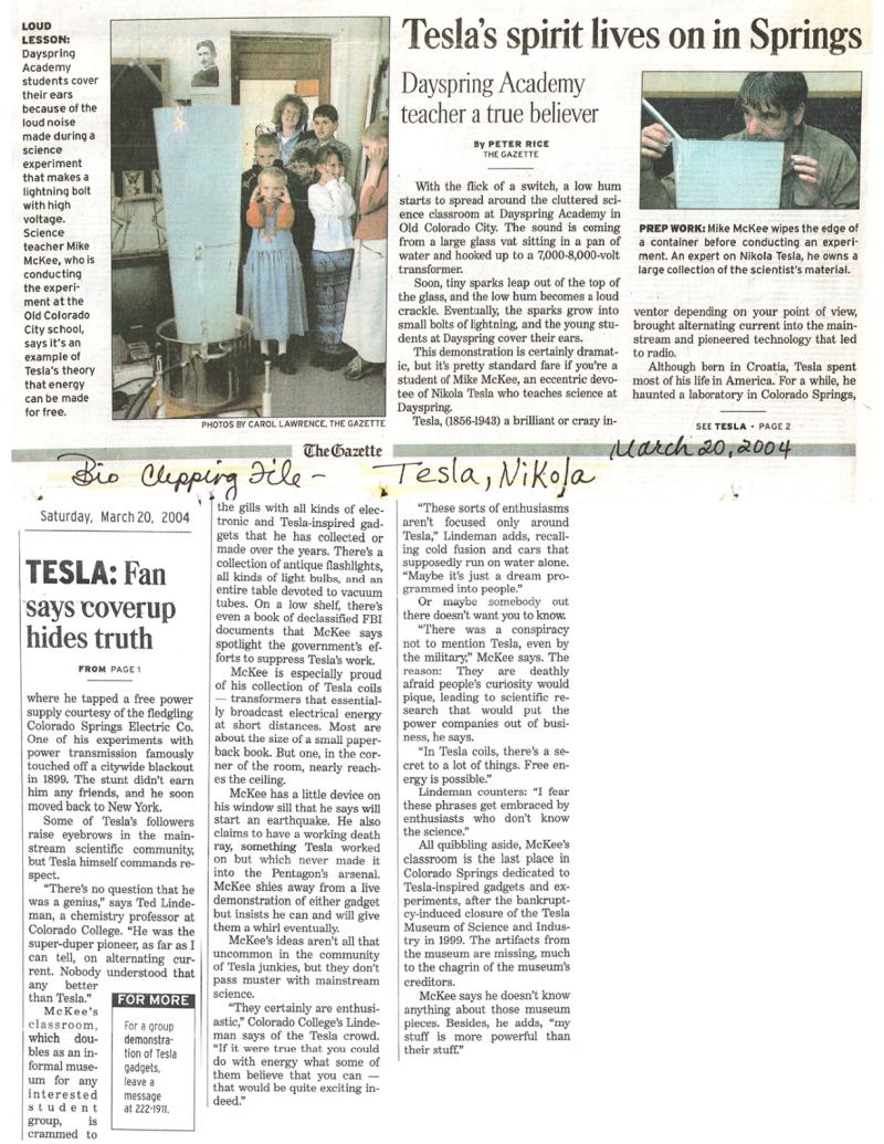 Preview of Tesla's spirit lives on in Springs article