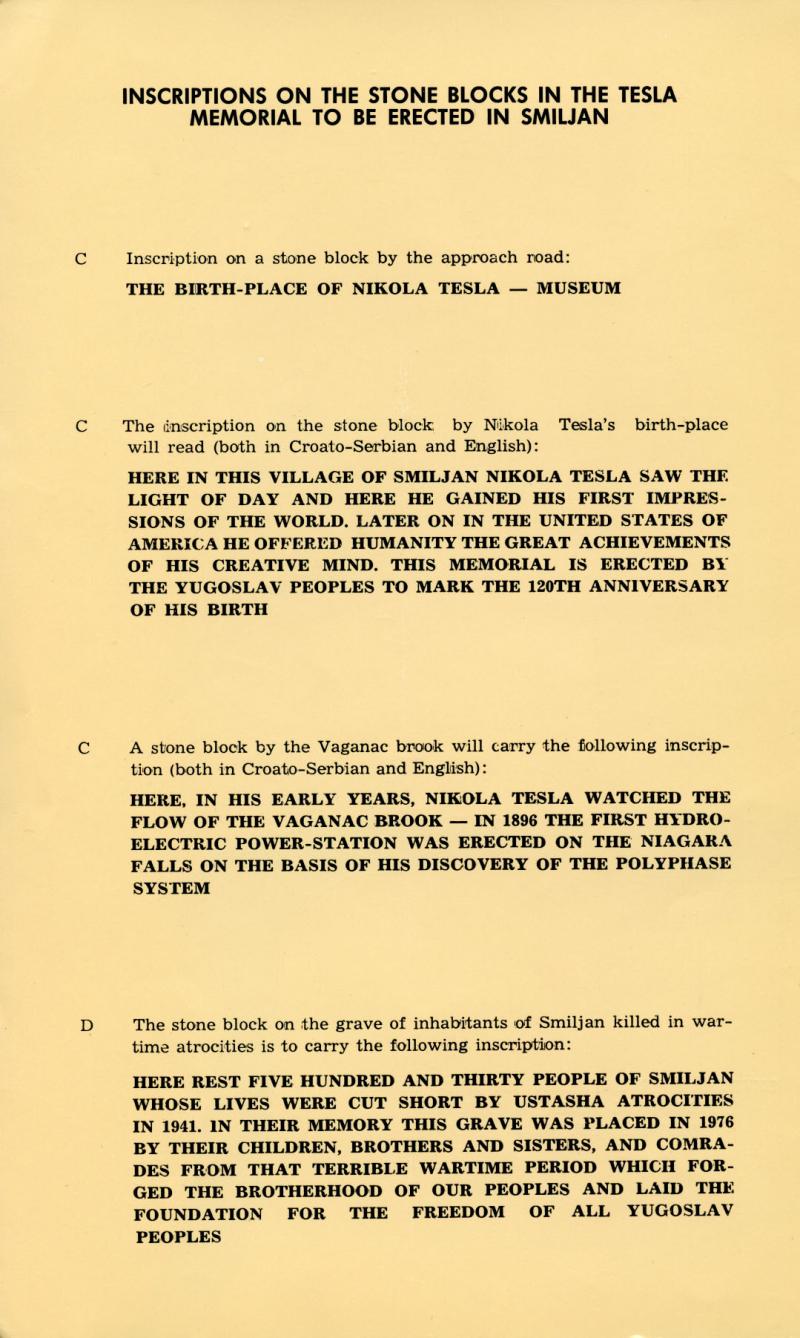 Nikola Tesla: Programme of Celebrations (1976) - Page 2