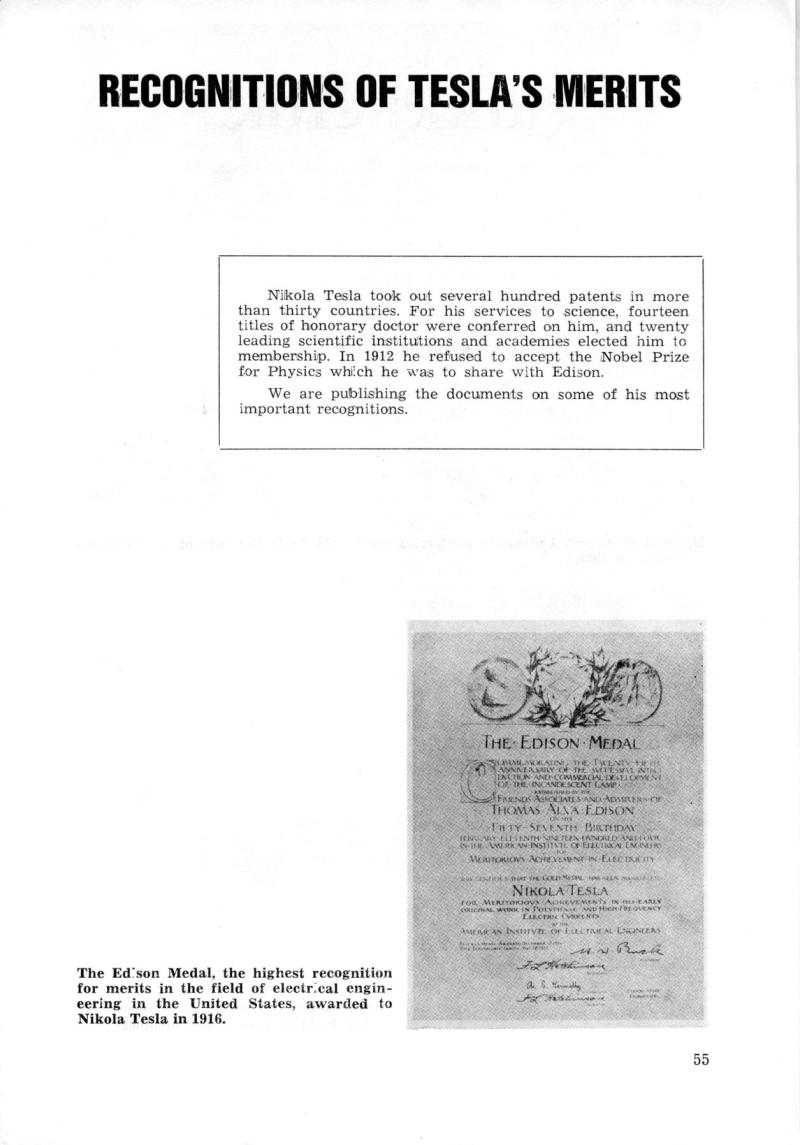 Nikola Tesla: Programme of Celebrations (1976) - Page 55
