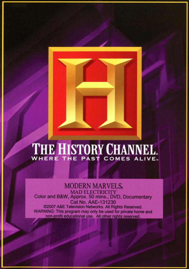 Modern Marvels - Mad Electricity - Front cover