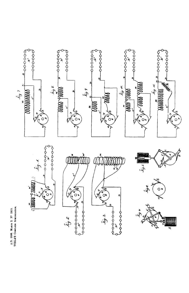 Nikola Tesla British Patent 2975 - Improvements in Dynamo Electric Machines - Image 2