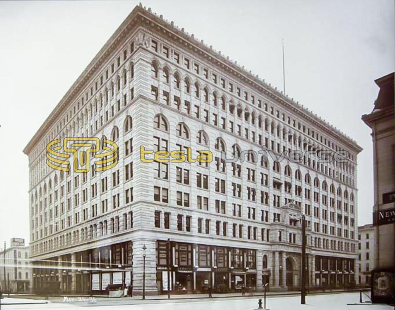 The Ellicott Square Building in Buffalo, New York where Tesla lectured