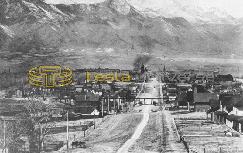 Colorado Springs, Colorado from around the time Tesla was there