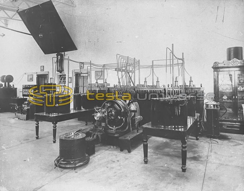 Equipment stored in the experimental area of the Tesla Wardenclyffe lab