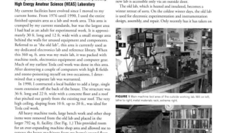 Preview of Tour of the High Energy Amateur Science Lab article